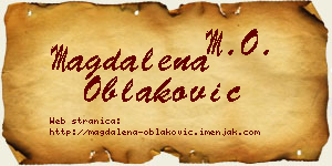 Magdalena Oblaković vizit kartica